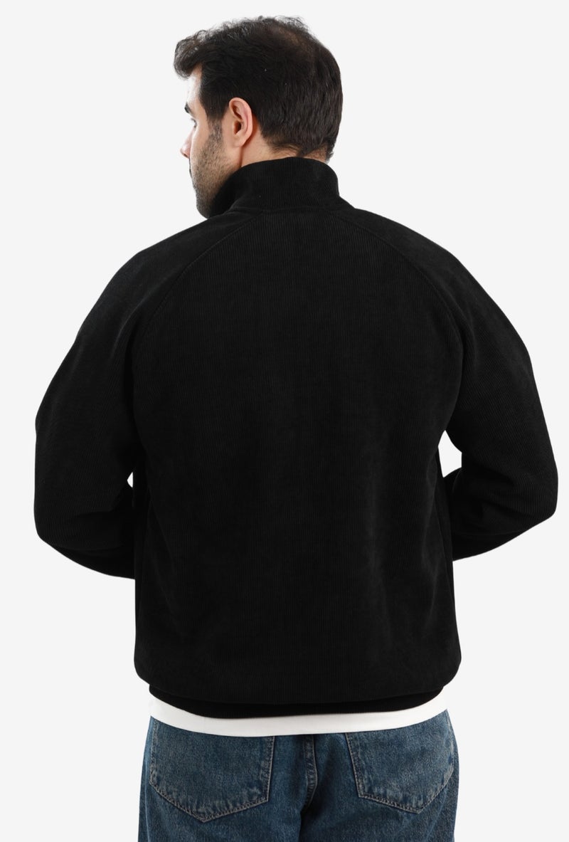 WHITE RABBIT Men’s Half-Zip Ribbed Sweater - Image 3